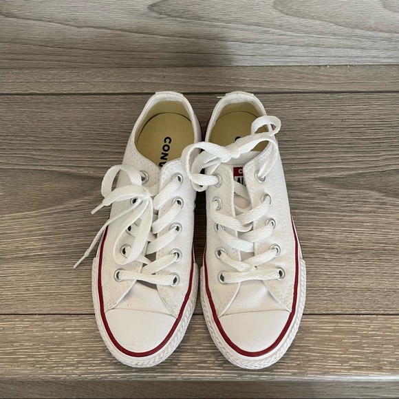 👟 🤍 White Converse Chuck Taylor All Star Sneakers Toddler Youth 11.5 / 17.5 cm - Picture 2 of 11
